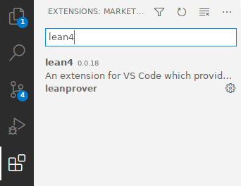 vscode-lean4 拡張機能のインストール